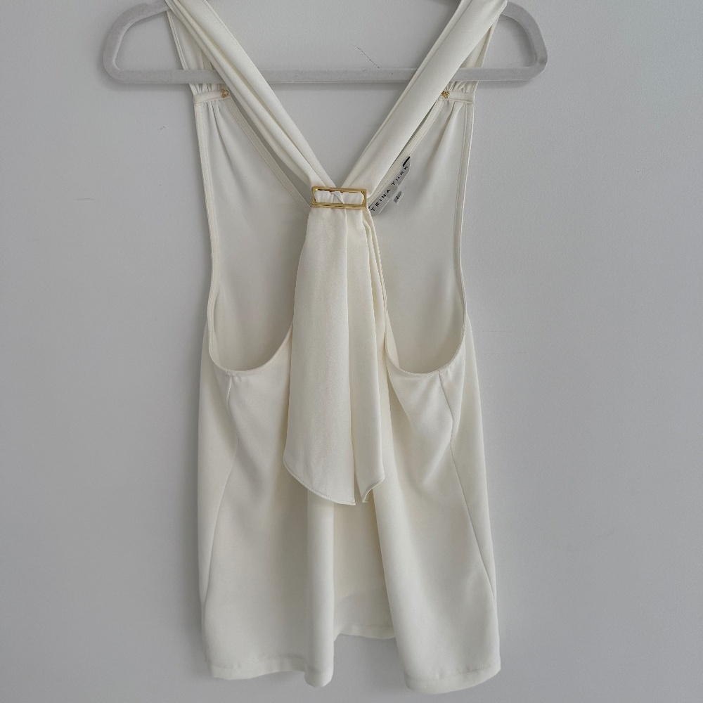 Sexy Trina Turk halter top with buckle detail